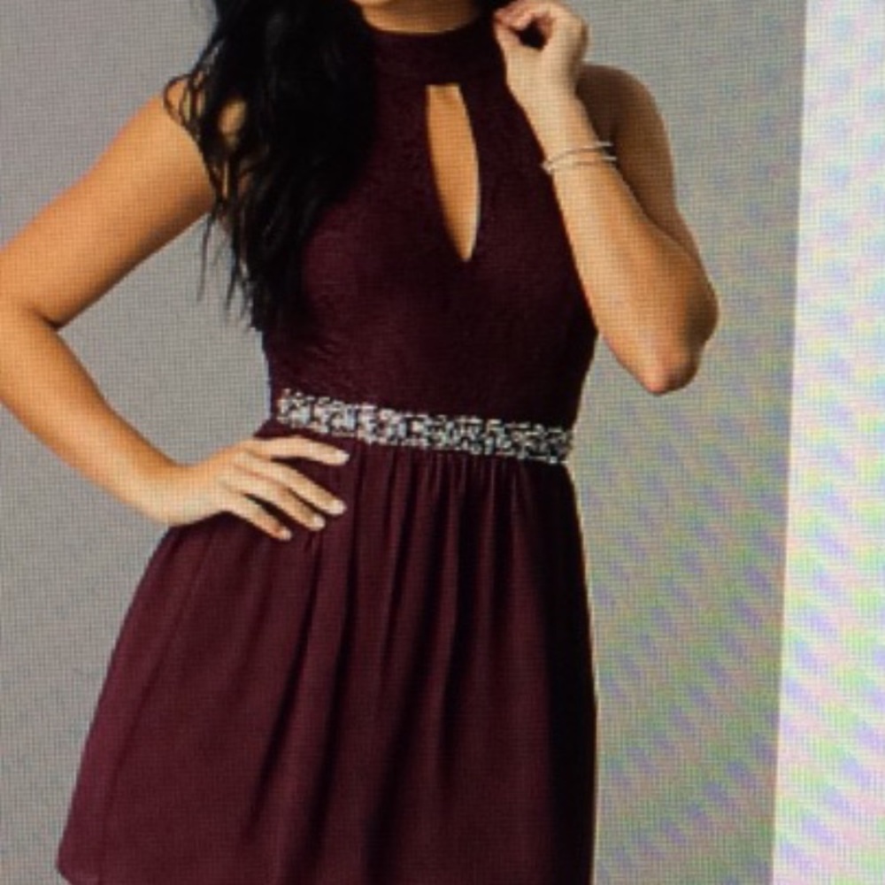 Maroon PromGirl dress